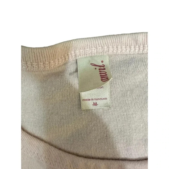 Anvil Women's White Sleeveless Crew Neck Puddingstone Regatta Graphic Tee Size M - Picture 6 of 6